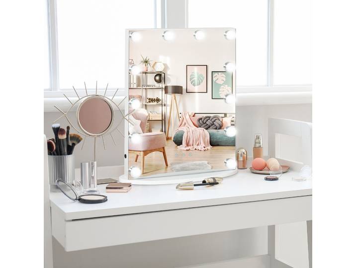 HOMCOM Miroir Hollywood LED Réglable