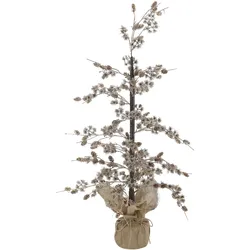 Chic Antique Künstlicher Weihnachtsbaum mit Zapfen und Glitzer Antik Gold, H 70 cm - Antik Gold