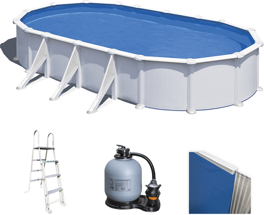 Gre Atlantis Ovale 800x470x132cm - Piscina fuori terra in acciaio