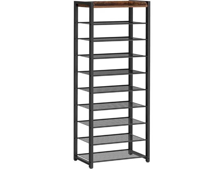 Étagère À Chaussures À 10 Niveaux Meubles À Chaussures Porte-Chaussures Avec 9 Étagère En Maille Amovibles Peu Encombrant