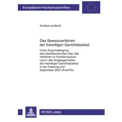 Das Beweisverfahren der freiwilligen Gerichtsbarkeit, Fachbücher von Andrea Lamberti