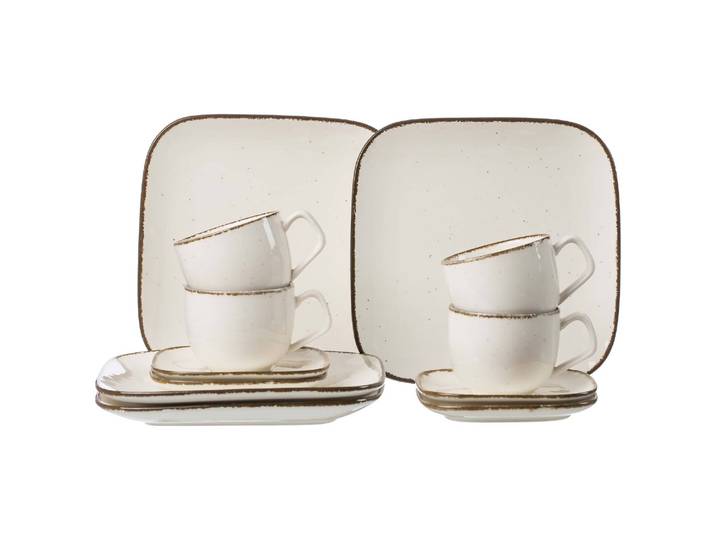 Geschirr-Set RITZENHOFF & BREKER Kaffeeservice Casa 12er Set , beige (creme), 12 tlg., Porzellan, Geschirr-Sets, Geschirr-Set