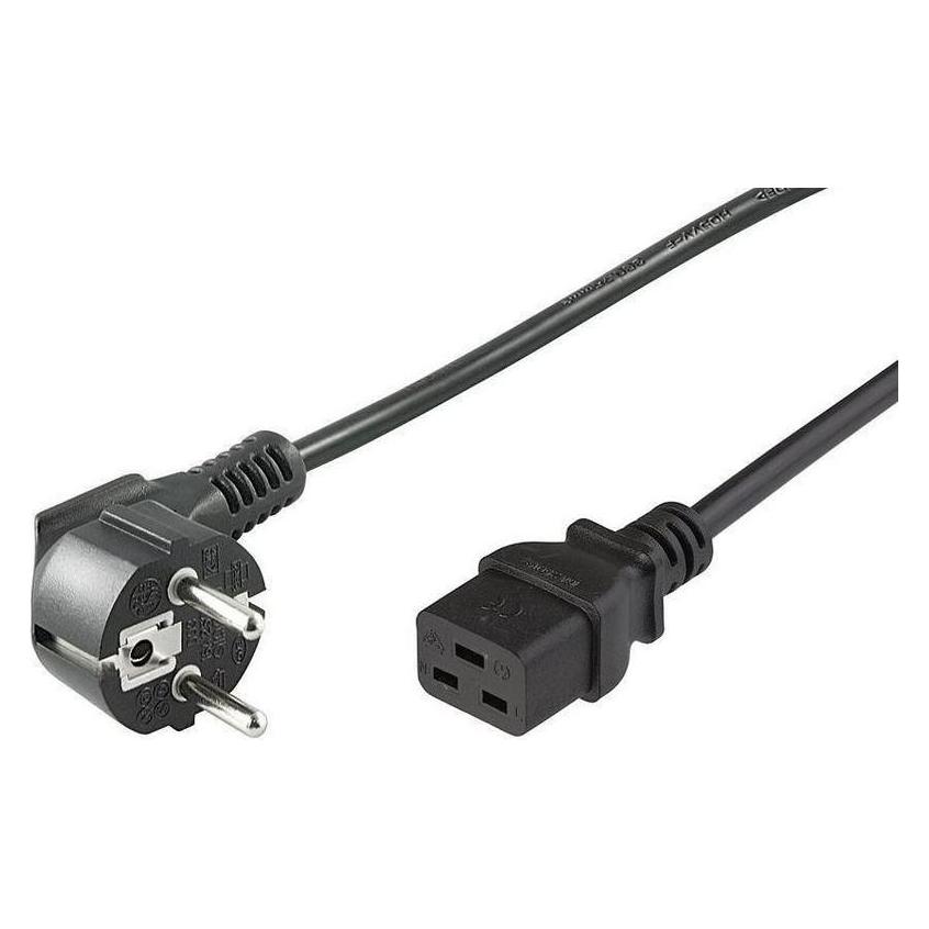 MicroConnect PE0771902 Stromkabel Schwarz 1,8 m CEE7/7 C19-Koppler (1.80 m, CEE 7/7) (PE0771902)