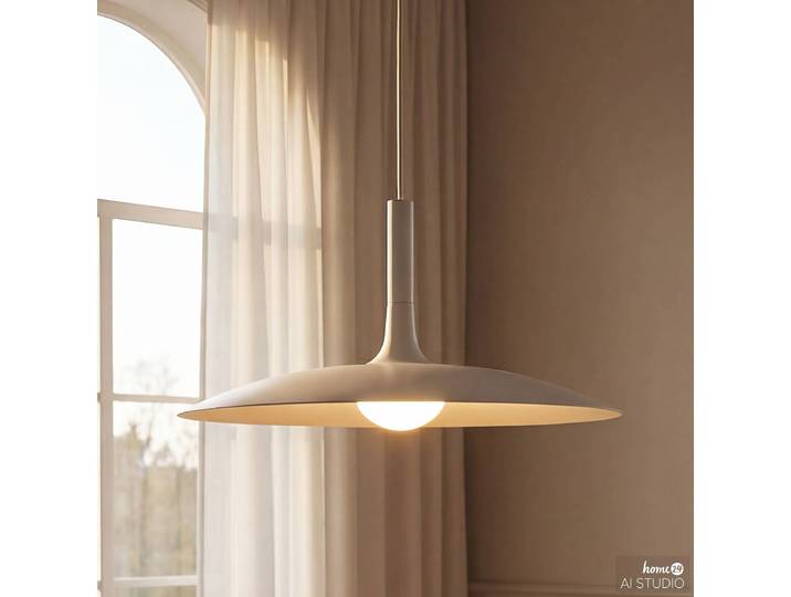 Suspension NESTO 45 x 150 x 45cm Beige/Beige Fer, thermolaqué LED Module LED