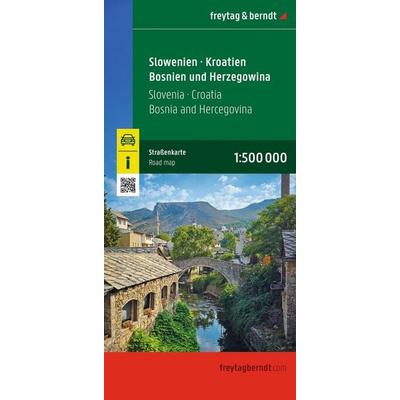 freytag & berndt Straßenkarte Slowenien - Kroatien - Bosnien und Herzegowina 1:500.000, Sonstige von , KOMPASS Freytag & Berndt, 978-3-7079-2466-4