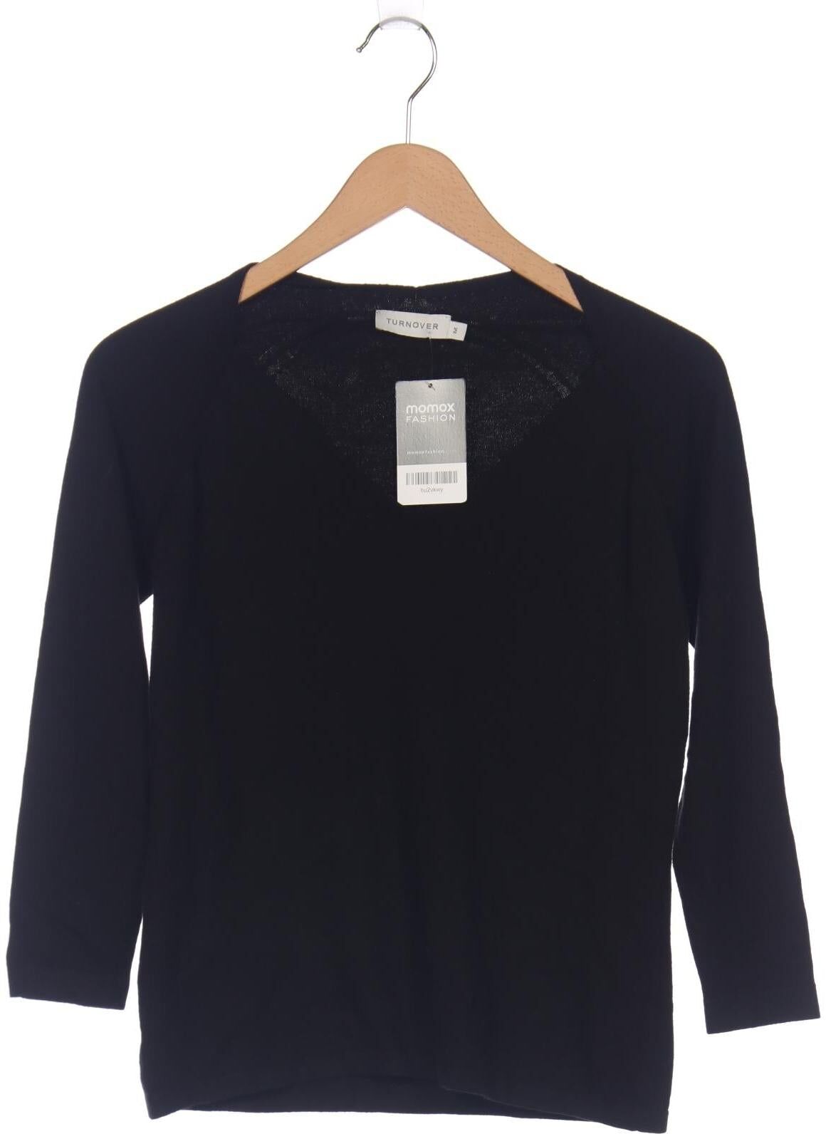 Turnover Damen Pullover, Schwarz, Gr. M, Viskose / Synthetik - Second Hand