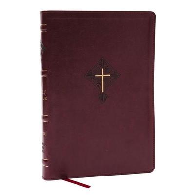 Rsv2ce, Thinline Large Print Catholic Bible, Crimson Leathersoft, Comfort Print, Gebundene Ausgabe von Catholic Bible Press, Harper Collins (US),