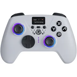 Oniverse - Wireless Controller Aura - Nintendo Switch 2 (Radiant White) (Android, Mac, PC, Switch), Gaming Controller, Weiss