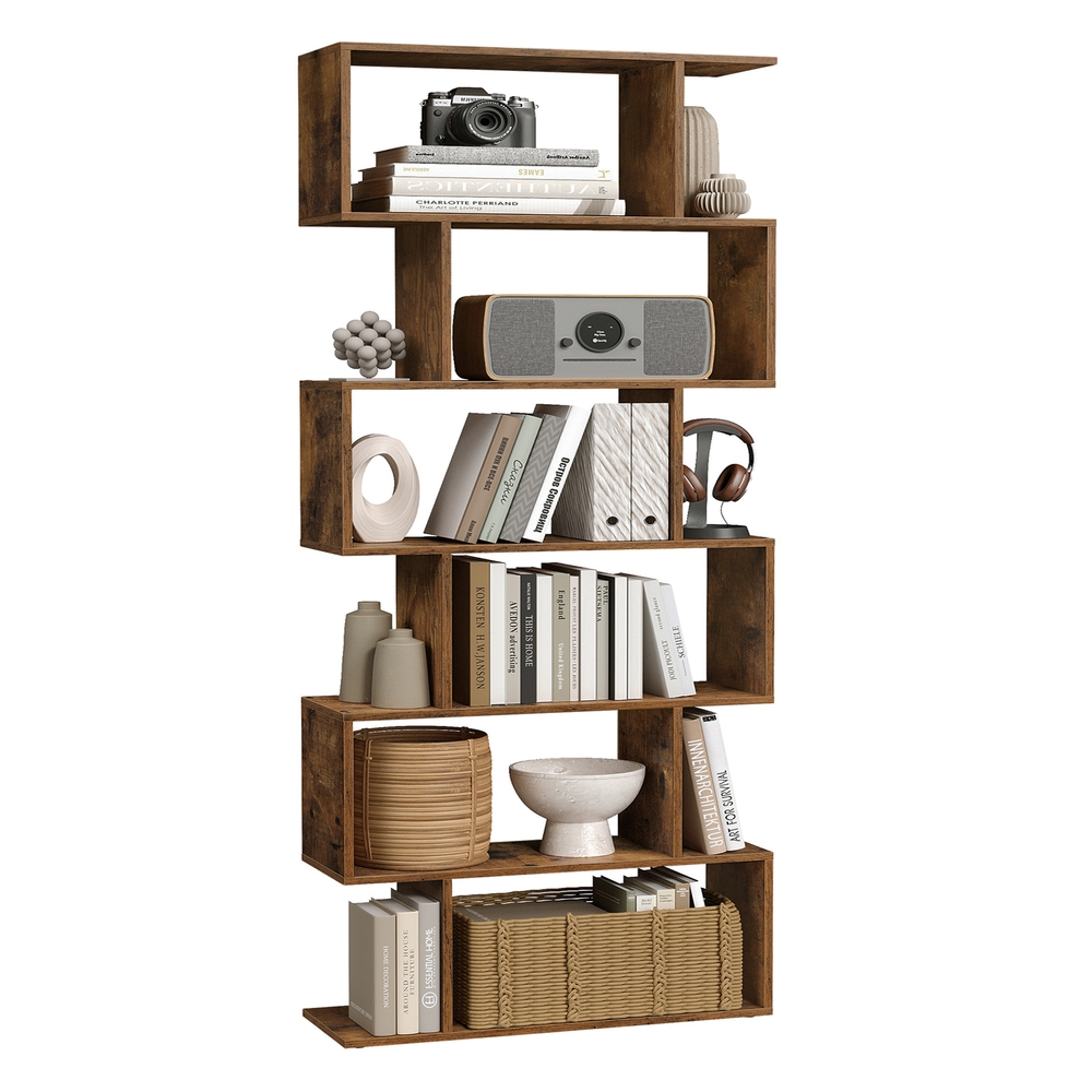 VASAGLE Standregal zur Präsentation Dunkelbraun B34LBC61BX