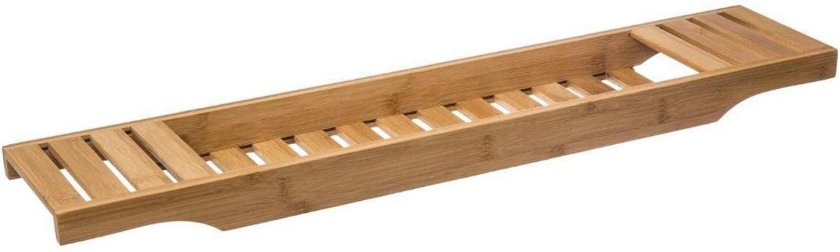 Bamboe Dienblad voor Badkuip - Beige - B: 70 cm, D: 15 cm, H: 4,5 cm