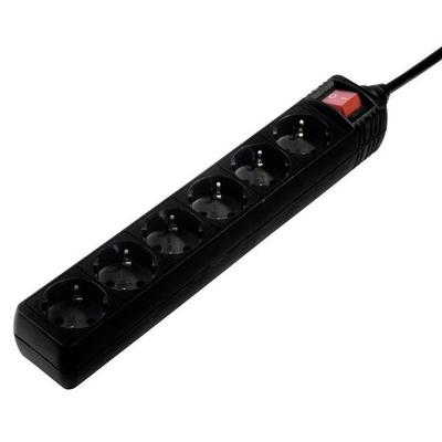 Hama 00137266 Steckdosenleiste Schwarz Schutzkontakt 1St.
