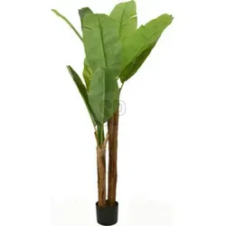 Kunstpflanze BANANENBAUM (DH 95x16 cm) - grün - DH 95x16 cm