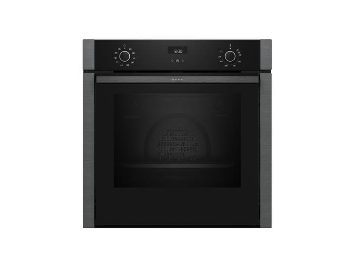 NEFF Backofen B3ACE2AG3 , Energieeffizienz: A+, grau (graphite, grau), B:59,4cm H:59,5cm T:54,8cm, Backöfen, Versenkbare Hide Backofentür & schnelle EasyClean Reinigung, Backofen