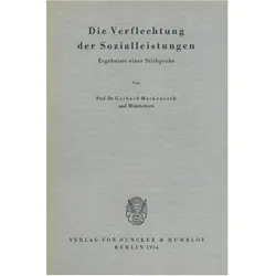 Die Verflechtung der Sozialleistungen., Fachbücher von Gerhard Mackenroth