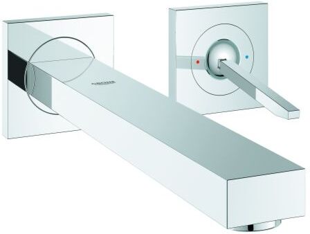 Grohe Eurocube Joy Waschtischarmatur 19998000 chrom, 2-Loch-Wandarmatur, Ausladung 23,1 cm