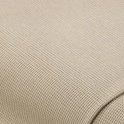 Baumwoll-Waffeljersey, helltaupe