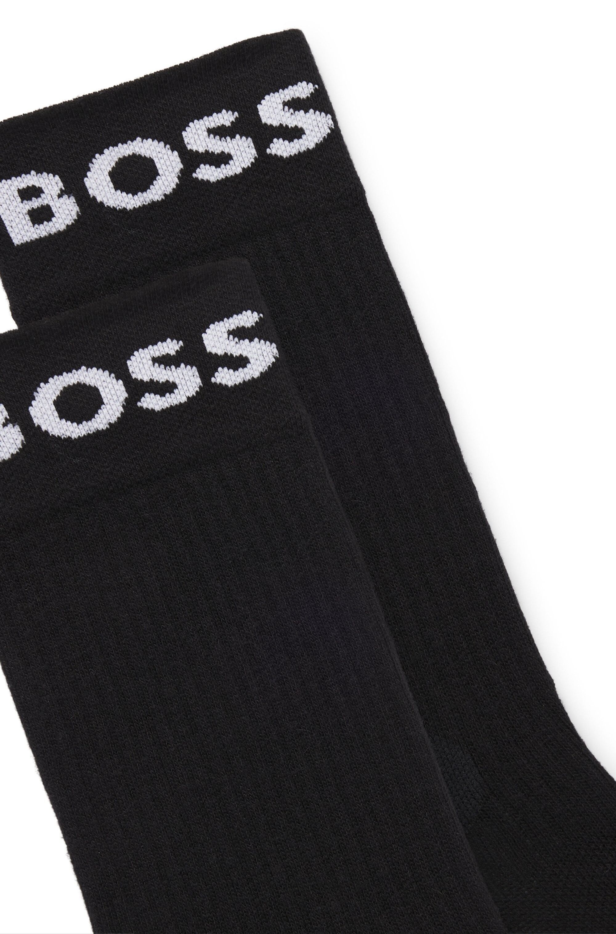 Sportsocken BOSS, Herren, Gr. 39-42, schwarz, Baumwollmischung, Socken Sportsocken