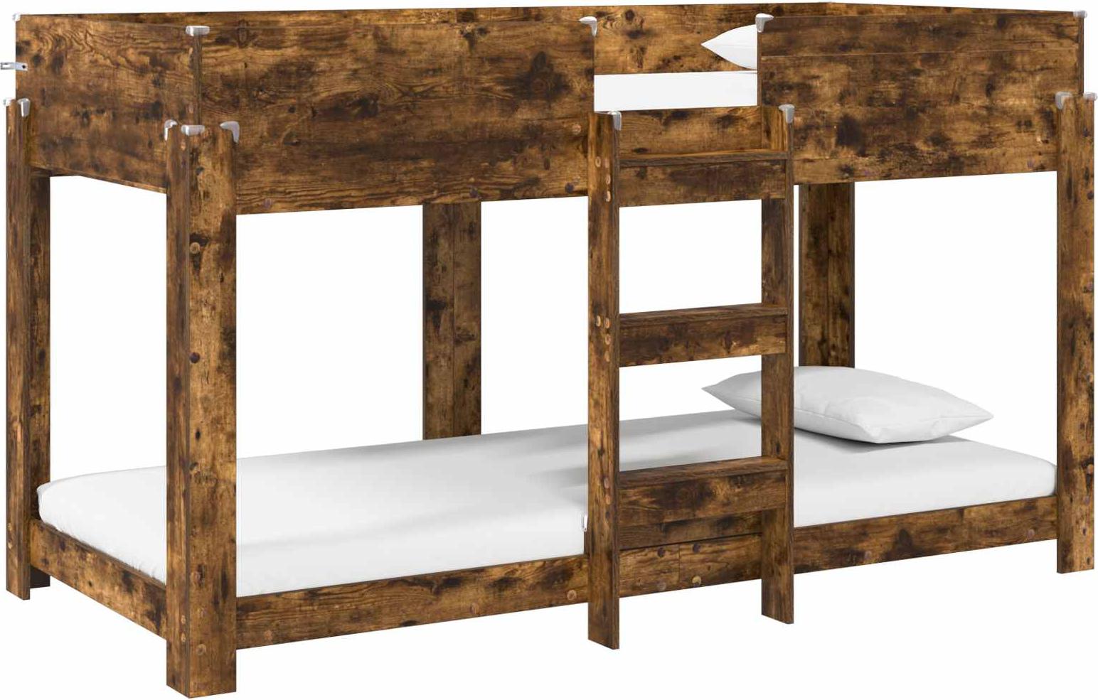 Etagenbett für Kinder Geräucherte Eiche 80 x 200 cm