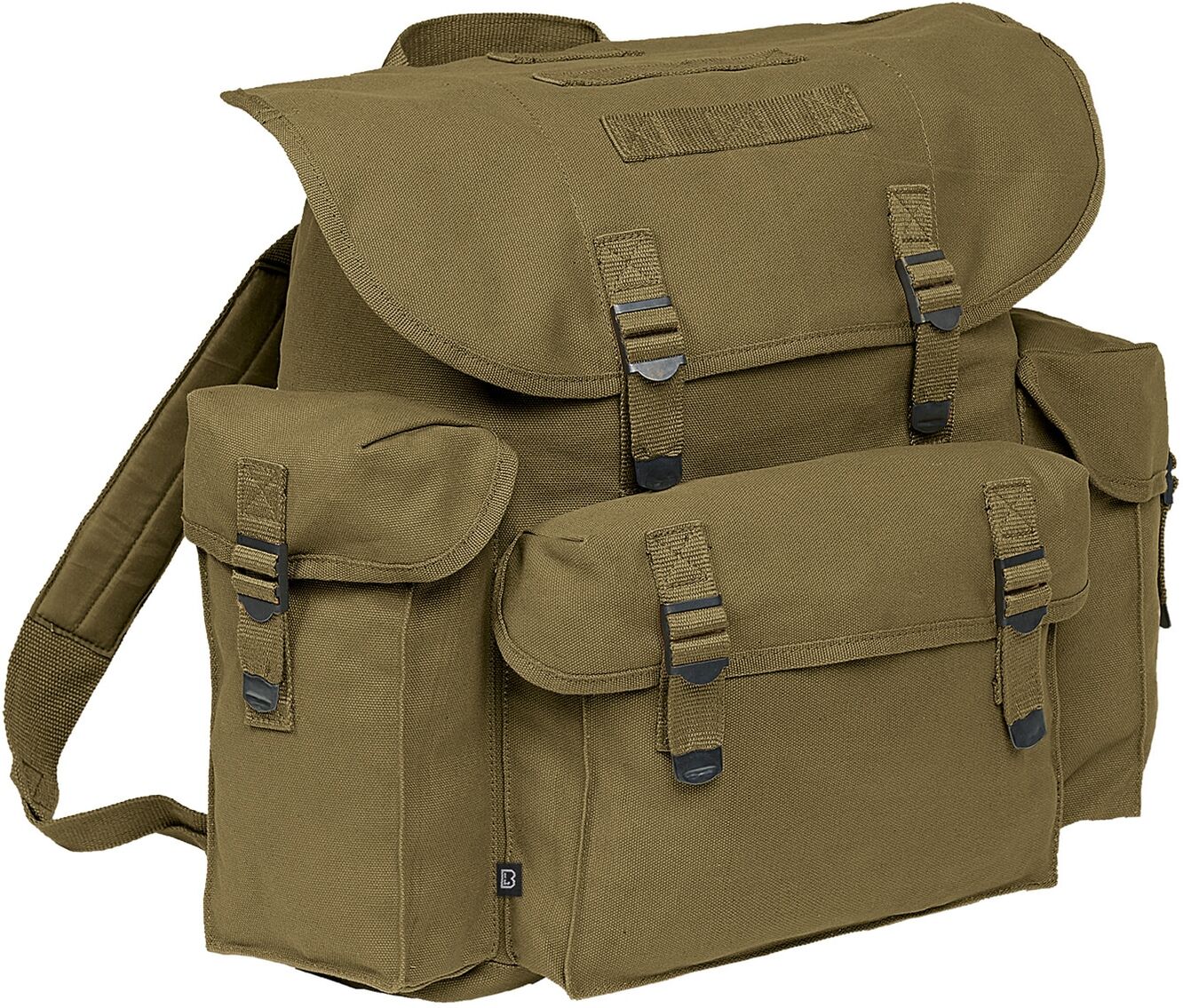 Rucksack BRANDIT "Brandit Accessoires Pocket Military Bag", Gr. onesize, grün (olive), Rucksäcke Rucksack