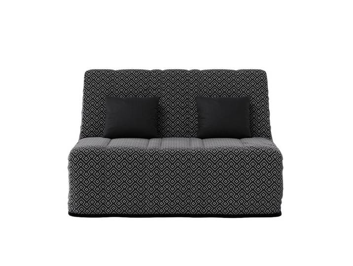 Banquette convertible NEA BZ couchage 140x190 avec 2 coussins OFFERTS Géometrik Noir