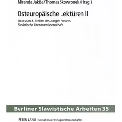Osteuropäische Lektüren II, Fachbücher von Junges Forum Slavistische Literaturwissenschaft. Tagung