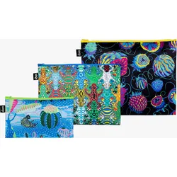 LOQI Artist Sam Wilde Bounty Equi Quandary Beutel aus recyceltem Material, 3 St.