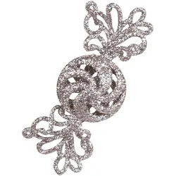 Chic Antique Deko Bonbon mit Glitzer, H10/L4/B2,5 cm, champagner, rund