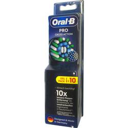 Oral-B Cross Action Aufsteckbürsten für elektrische Zahnbürste 10 St. Schwarz EB50BRX-10 Pro