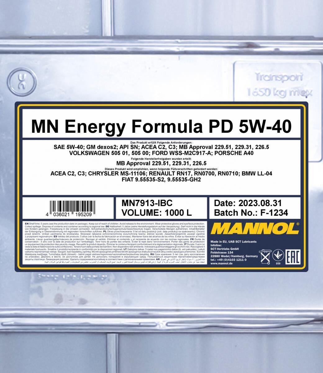 MANNOL MN7913-IBC Motorolie