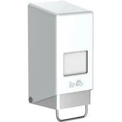Magni, Seifenspender + Seifenschale, Greven VARIOMAT M Hautpflege-Spender-System weiss Metall für 1+2 Liter Varioflaschen