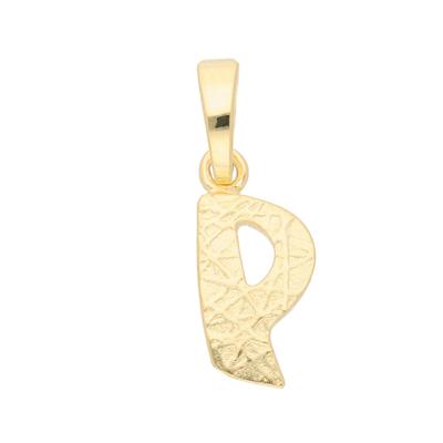Buchstabenanhänger ADELIA´S "Damen & Herren 333 Gold Buchstabenanhänger P", gold, Schmuckanhänger, Damen, Gold, für Damen & Herren