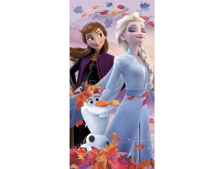 Jerry Fabrics Badhanddoek Disney Frozen ijskoningin zachte badhanddoek afmetingen: 70x140 100% katoen