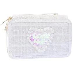 Nice Group, Etui, Tweed-Etui 3 Ebenen Weiss