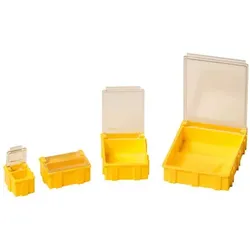 IDP-SMD-Klappbox, ESD, 37 x12 x 15mm, mittel, transparent
