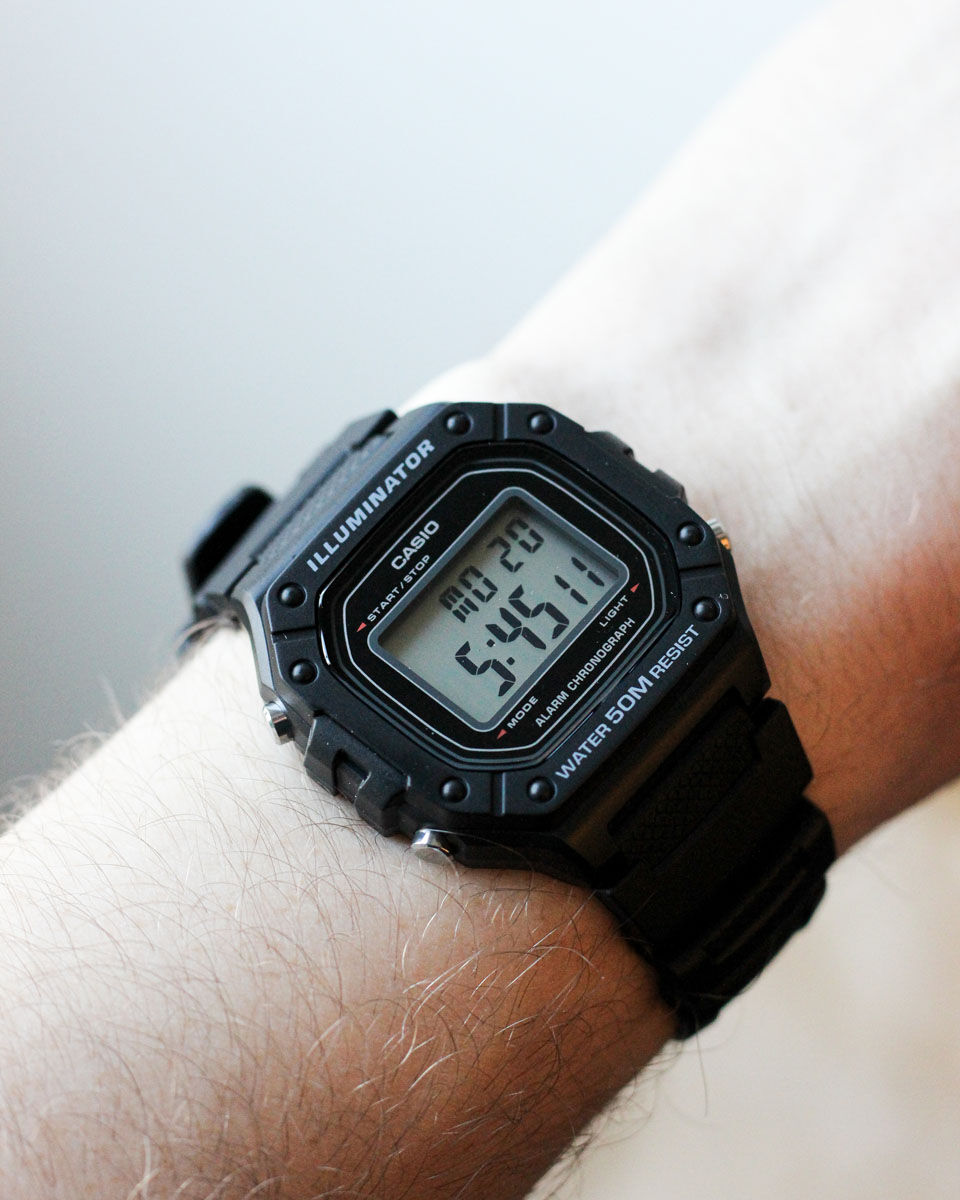Casio Digital W-218H-1AVEF