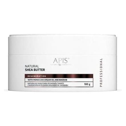 Apis Natural Cosmetics Apis Natural Shea Butter Natural Shea Butter For Facial Massage With Moroccan Argan Oil And Baobab (100 ml) (5901810001063)