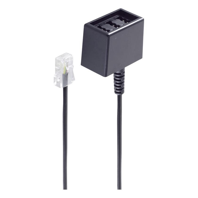 Shiverpeaks -BASIC-S--Western-Stecker 8/4 aufTAE NFN-Kupplung, 0,15m (BS71280-8)