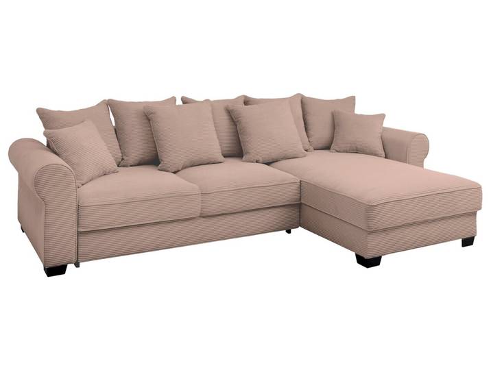 Hom´in Ecksofa MAUREEN XL, Flamingo, Cord