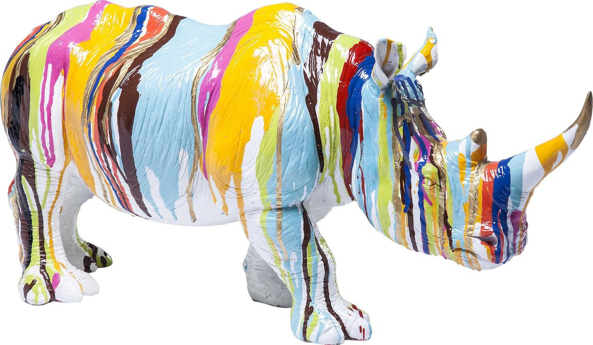 Kare Design Decofiguur Rhino Colore 26cm