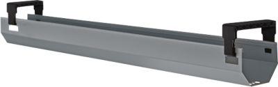 Schäfer Shop Select Kabelkanal, abklappbar, teleskopierbar im Bereich von 1024-1624 mm, Metall, weißaluminium