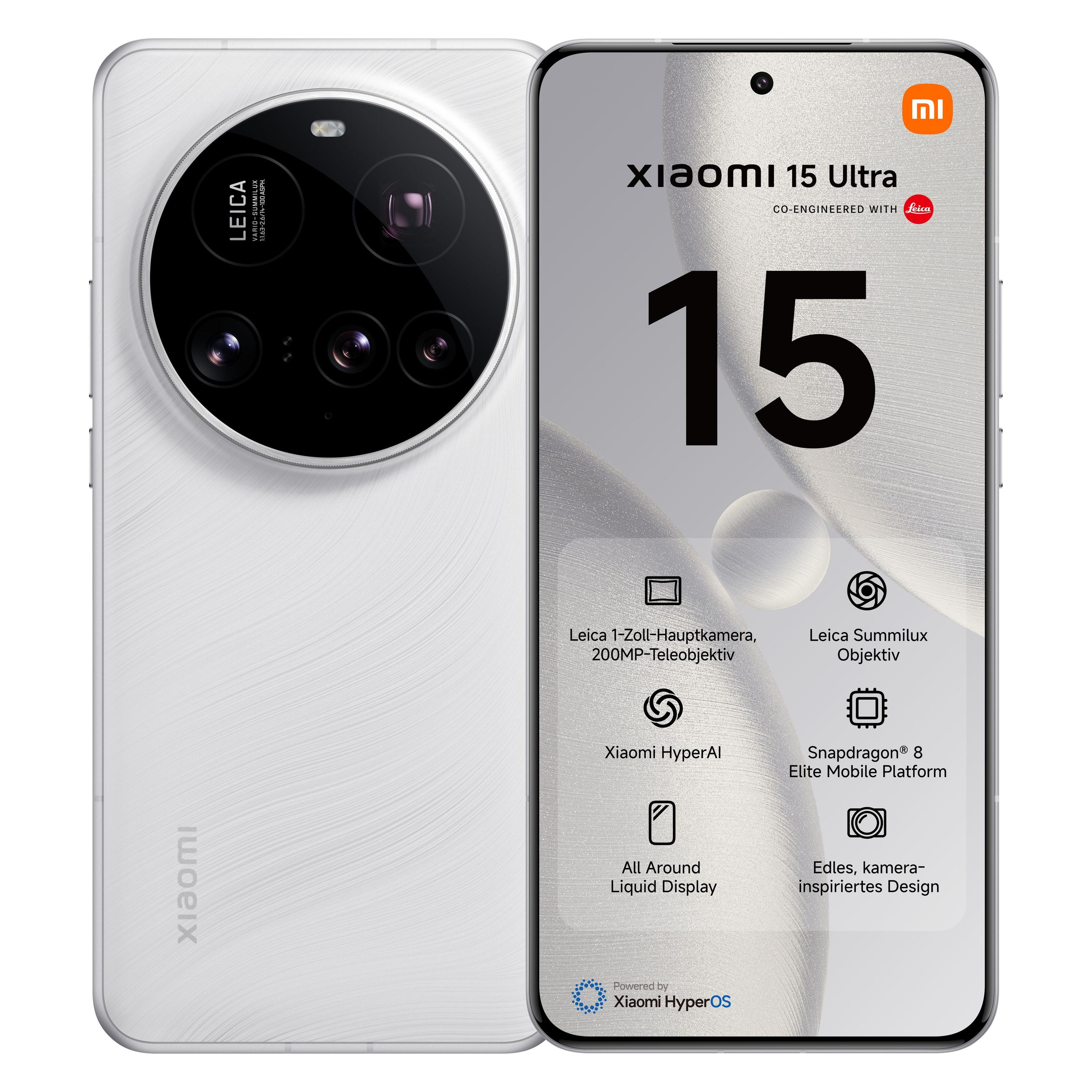 Xiaomi 15 Ultra (512 GB, White, 6.73", Dual SIM, 5G) (MZB0JHOEU)