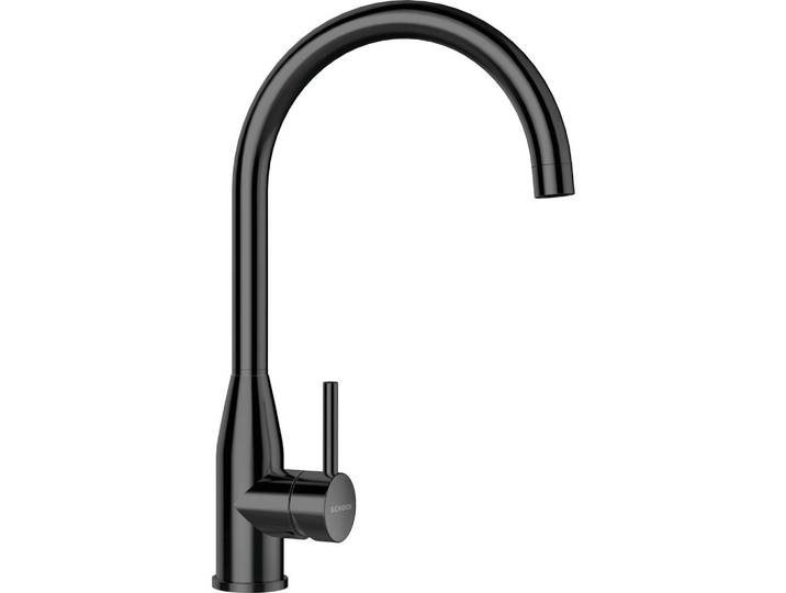 Küchenarmatur, Dunkelgrau, 5.1x38x21 cm, Metall, Schwenkbarer Auslauf 360°, SCHOCK