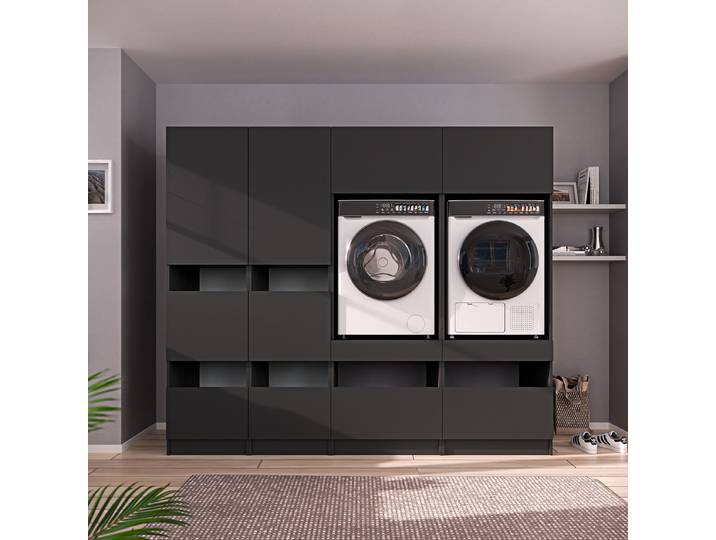 HWR Smart Kombi J 236 x 200 x 68cm Grau/Anthrazit