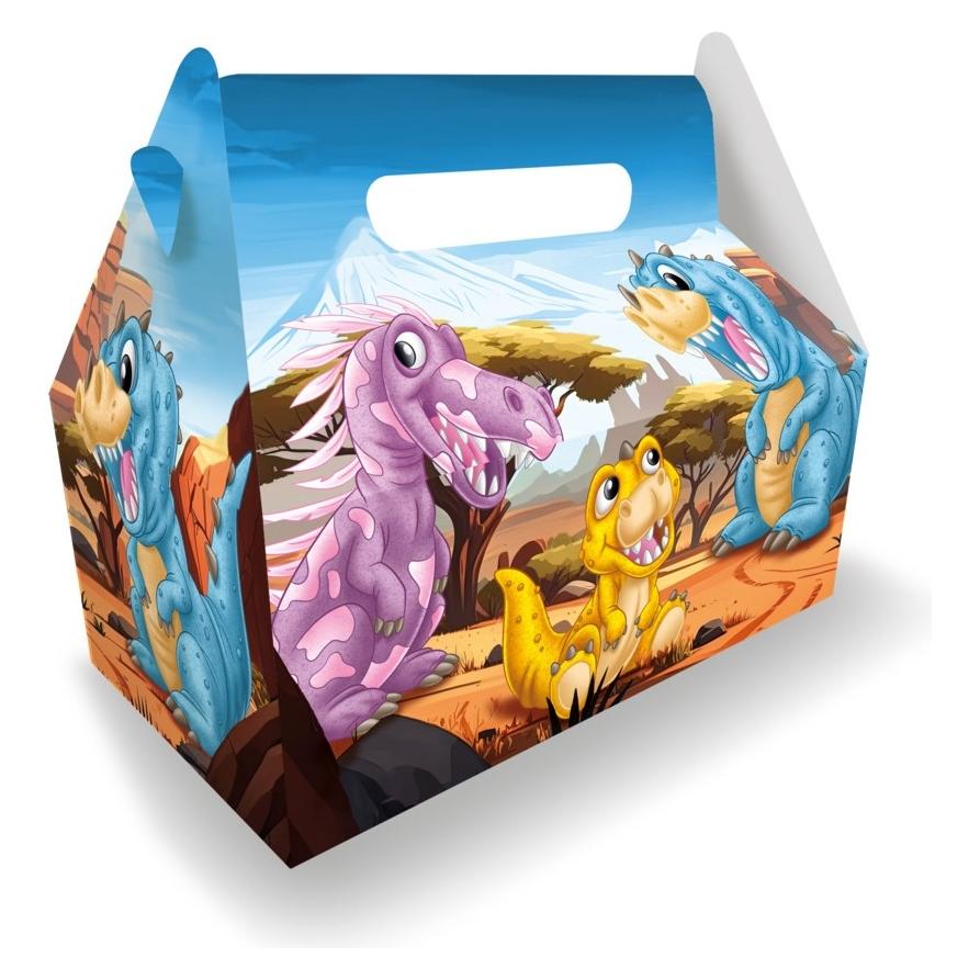 Blomm & Berger Faltbox / Geschenkbox Dino 23x23x12cm (65006)