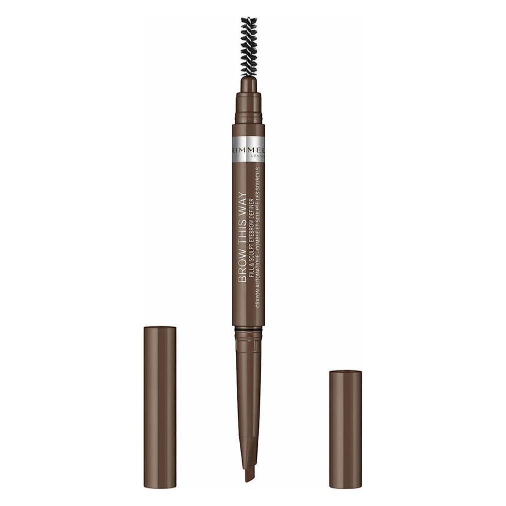 Rimmel London Brow This Way Medium Brown (Medium Brown) (3616305422354)