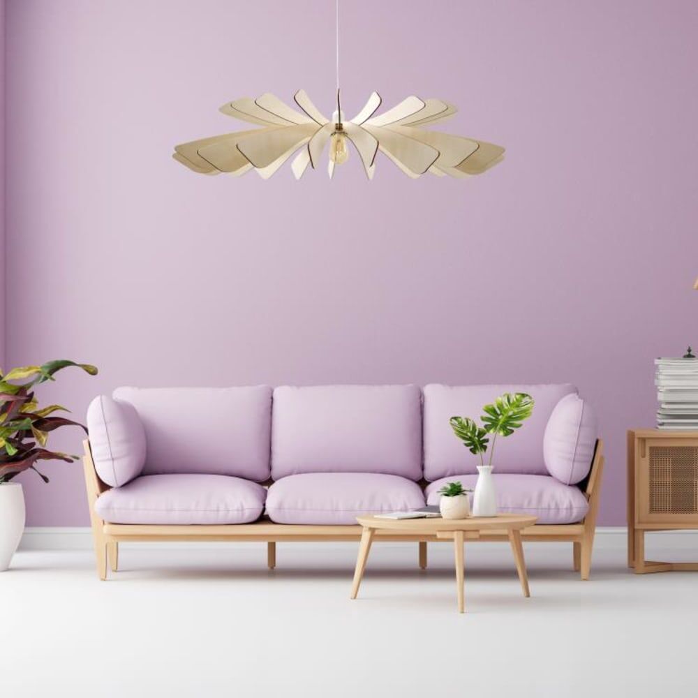 Atelier Loupiote Suspension bois fsc diamètre 100cm bois Marron 0x23cm