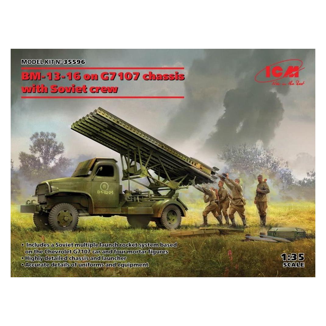 ICM BM-13-16 on G7107 chassis with Soviet crew (35596)