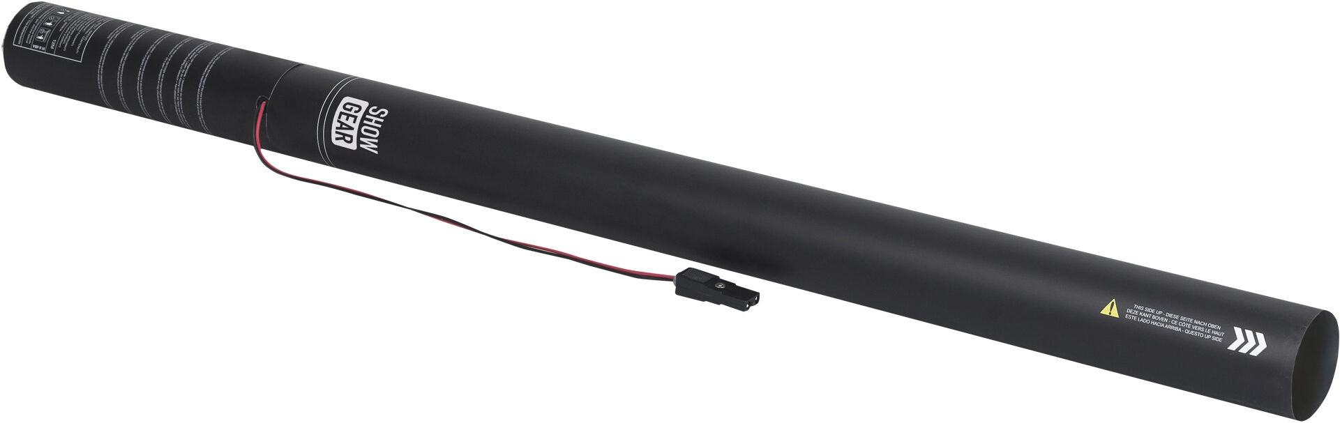 Showgear Elektrische Konfettikanone 80 Cm, Schneeweiß, Flammhemmend Und Biologisch Abbaubar