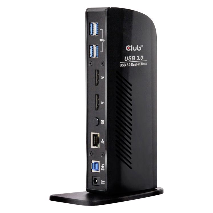 Club 3D Dual Display Docking Station 4K60Hz (USB-B, 8 Ports) (CSV-1460)