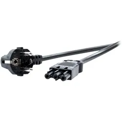 BACHMANN Gerätezuleitung Kabel Schuko GST18, 7m, schwarz